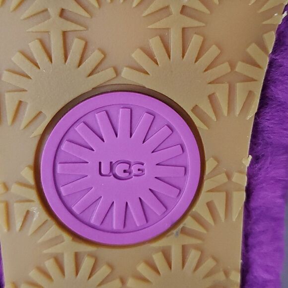 UGG Fluff Yeah Ombre Slide Women's 7 Multi Wool Slingback Slipper Sandal - Picture 12 of 14